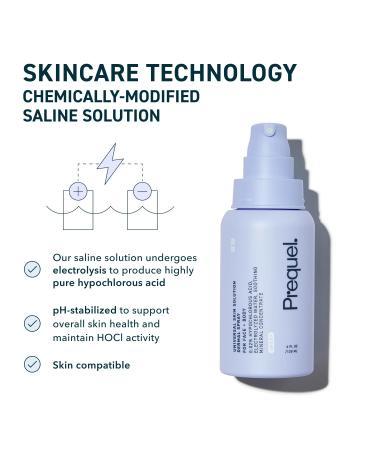 Prequel Skin Universal Skin Solution Hypochlorous Acid Spray for Face and Body. Fine Mist HOCL Facial Cleanser and Dermal Spray with Minerals & Electrolyzed Water - pH-Stabilized Care. 4oz - Buy Online on GoSupps.com