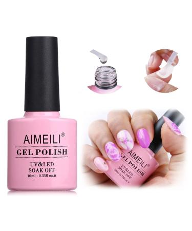 AIMEILI Nail Blooming Gel Nail Art Blossom Gel Soak Off U V LED Clear Blooming Gel for Spreading Effect, Marble, Floral Print Nail Art Design Manicure 10ml Blossom Clear