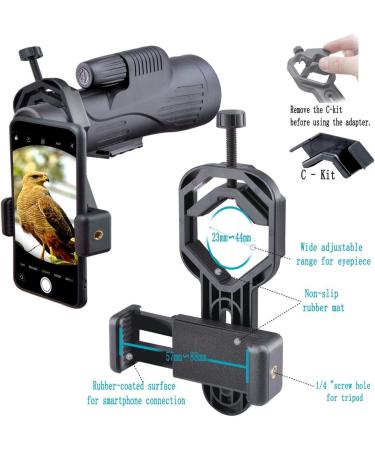 Universal Smartphone Telescope Adapter Camera Mount - Fits iPhone, Samsung, HTC, LG - for Telescope, Spotting Scope, Microscope, Binocular - Camera Adapter-T1 - Buy Online on GoSupps.com