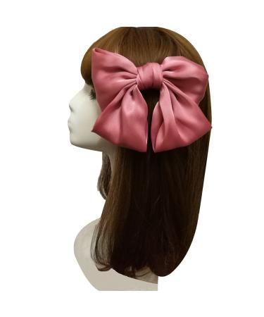 PIDOUDOU Set of 6 Big Satin Solid 8 Inch Bow Hair Clips - Women's Barrettes - Buy Online on GoSupps.com