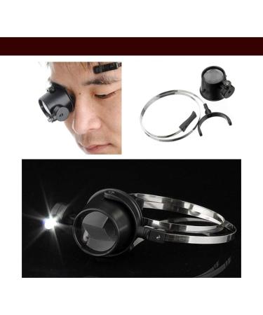 Magnifying Glass 15X Hands Free Headband LED Illuminated Eye Mask Visor Glasses Magnifying - for Mechanical Processing Jewelry Appraisal Watch Repair and Miniature Engraving - Buy Online on GoSupps.com