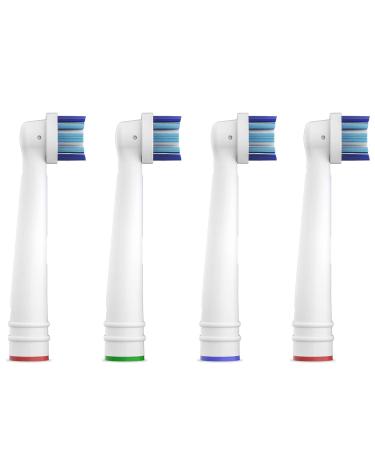 Plackers Action Clean Replacement Brush Heads - 4 Count | Fits Most Oral-B Electric Toothbrushes - Buy Online on GoSupps.com