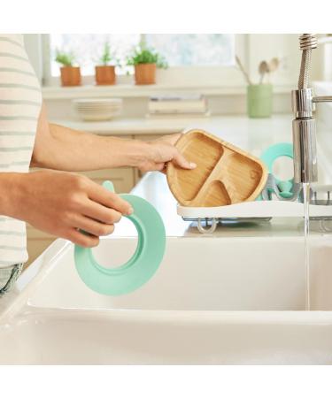 Munchkin Bambou Divided Plate - Stay Put Suction Plate for Babies & Toddlers | BPA Free Bamboo Plate for Baby Weaning | Kids' Mealtime Essential - Buy Online on GoSupps.com