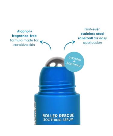 Bushbalm Roller Rescue Ingrown Hair Serum | Exfoliating AHA & BHA for Razor Bumps Soothing Cooling for Intimate Areas & Underarms - 50ml - Buy Online on GoSupps.com