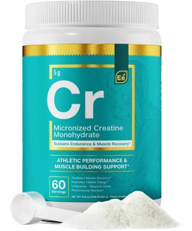 Essential Elements Micronized Creatine Monohydrate Powder for Men & Women - Unflavored & Easily Dissolved - 60 Servings 11 Ounce (Pack of 1)
