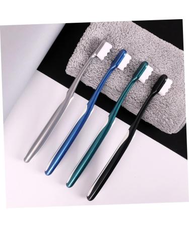 Minkissy Soft Toothbrush Set - 4 PCS Adult Travel Toothbrushes & Hotel Accessories - Gentle Fur Toothbrush for Daily Care & Prosthesis Cleaning - Ideal for Expecting Mothers - Buy Online on GoSupps.com