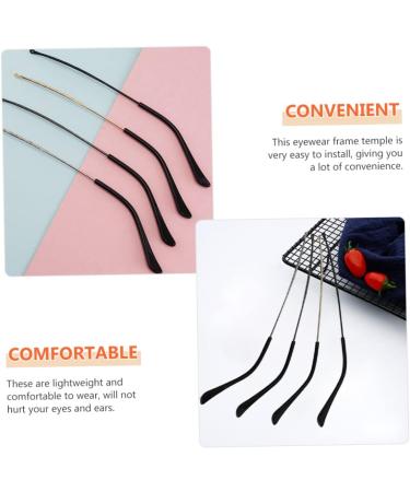 Lurrose Glasses Accessories - Replacement Ironing Ends & Bracket for Sunglasses - Durable Metal Cozy Holder (13.8x0.5cm) - International Shipping Available - Buy Online on GoSupps.com