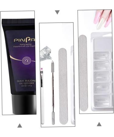 DOITOOL 1set Set Nail Extension Glue Set Nail Extension Kit Nail Polish Gel Kit Nail Extension Gel Nail Art Brush Poly Nail Gel Slip Solution Nail Lengthen Kit Plastic Manicure Builder - Buy Online on GoSupps.com