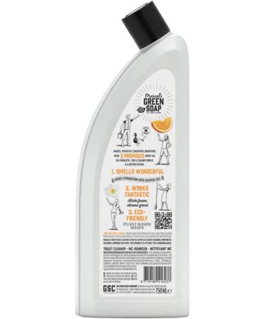 Buy Marcel's Green Soap Toilet Cleaner - Orange & Jasmine | Antibacterial Vegan Eco-Friendly 750ml - 97% Biodegradable - Buy Online on GoSupps.com