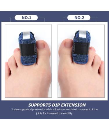 Healifty 3Pcs Sprained Toe Splint & Straightener Wrap - Blue 11.5X2.5CM - Buy Online on GoSupps.com