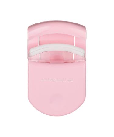 JAPONESQUE Go Curl Travel Eyelash Curler, Perfect for On The Go Use, with Extra Soft, Gentle Lash Pad 1 Count (Pack of 1) Pink