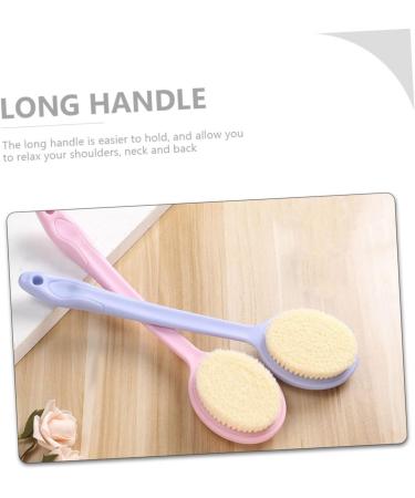 FOMIYES Handle Bath Brush Loofah Cleaning Scrubber - 38x9.5cm - Buy Online on GoSupps.com