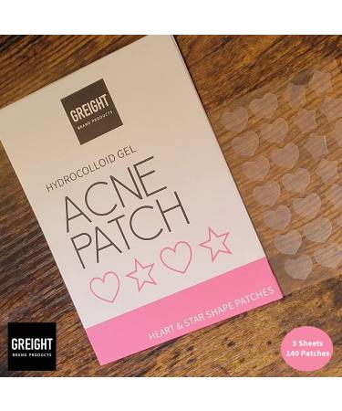 Hydrocolloid Acne Pimple Patch - Heart & Star Shapes | 140 Patches for Breakouts Conceals Acne & Reduces Blackheads - Buy Online on GoSupps.com