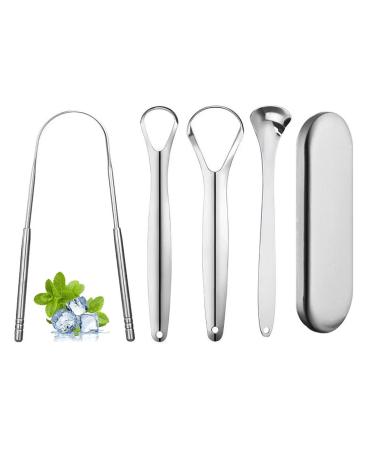 4 pieces of tongue cleaner tongue scraper tongue scraper tongue scraps copper tongue scraper tongue brush tongue cleaner copper tongue cleaner tongue cleaner stainless steel