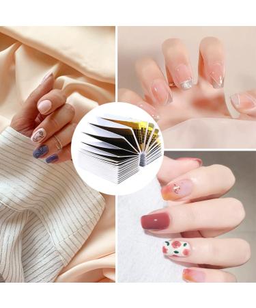 WeddHuis 200 Nail Stencils for Gel Nails & Nail Extensions | Self-Adhesive Gold Modelling Stencils for Perfect Manicures - Buy Online on GoSupps.com