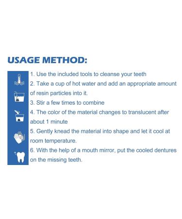 Horoper Temporary Tooth Repair Set | Formable Artificial Teeth for Quick Fix | Thermal Tooth Filling Beads & Tools for Missing or Broken Teeth - Buy Online on GoSupps.com