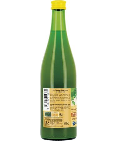 Jardin BiO tic - Pure lemon ginger juice - organic - Salty - AB certified - 50cl bottle - Buy Online on GoSupps.com