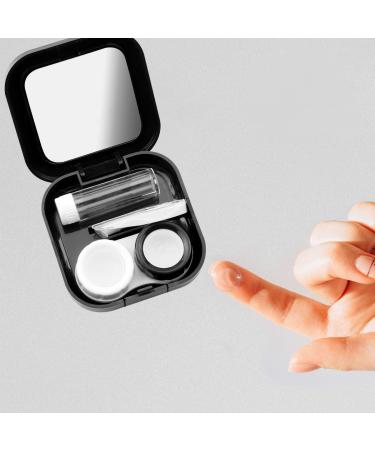 Jagowa Contact Lens Cases Travel Contact Lens Soaking Storage Case with Mirror Starry Shinny Portable Glasses Holder - Buy Online on GoSupps.com