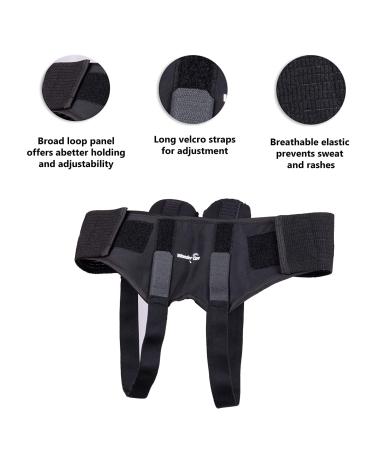 Wonder Care Black Inguinal Hernia Belt for Men - Large Hernia Truss Brace for Comfortable Support  - Buy Online on GoSupps.com