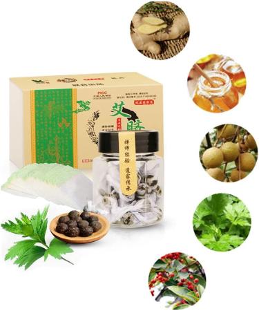 30Pcs/Box Natural Herbal Moxibustion Belly Button Patch for Men and Women - Abdomen Waist Path - Buy Online on GoSupps.com