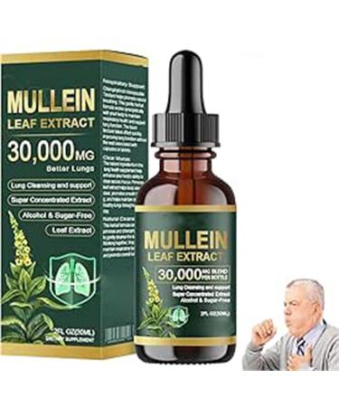 Gouttes d'extrait de feuille de mol ne bio nettoyantes pour poumons extrait de mol ne pour poumons formule naturelle nettoyage et soutien respiratoire convient pour homme et femme (1 pi ce) 1 Pi ce.