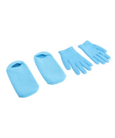 POPETPOP Hydrating Gloves Dry feet Gel Socks Cracked feet Gel Socks Moisturizing Toe Socks Toeless Gel Socks Cracked Heels Gel Socks Gel Heel Sleeves Miss Silicone Socks moisturize