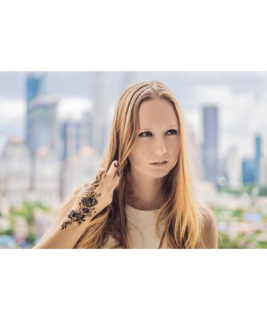  FADEDA FADEDA Set of 4 Henna Cones - 4 x 25g of Natural Paste - Black - 100% Plant-Based - Ready to Use and PPD-Free - Vegan - Buy Online on GoSupps.com