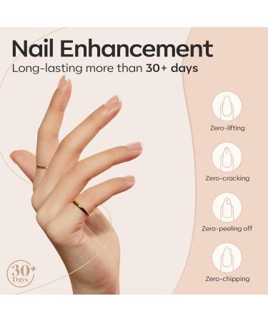 Modelones 8-in-1 Gel Nail Polish Builder Neutral Nude Brown 15ml - Nail Strengthener, Extension Gel, Base & Glue Gel in Bottle - Pack of 1 - Buy Online on GoSupps.com