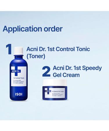 ISOI ACNI Dr. 1st Control Toner Plant-Based Soothing Acne Toner for Face for Oily & Sensitive Skin Total Sebum Care & Refreshing Hydration with Cooling Effect Korean Skin Care (4.39 fl.oz/130ml) - Buy Online on GoSupps.com