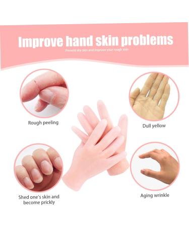 Moisturizing Gloves Overnight 2 Pairs Non-Slip Palm Elastic Lotion Gloves Free Size Waterproof Gloves for Dry Hands Chapped Skin Moisturizing Gloves - Buy Online on GoSupps.com