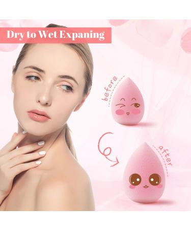 12-Piece Pink Makeup Sponge Set for Flawless Liquid, Cream, and Powder Application - Buy Online on GoSupps.com