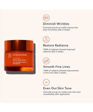 Dr Dennis Gross Vitamin C Lactic Dewy Deep Cream - Ultra-Rich Replenishing 2 oz - Buy Online on GoSupps.com