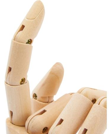 Wooden Hand Model 7 Art Mannequin Figure with Posable Fingers - Ideal for Drawing, Art Supplies & Jewelry Display - Buy Online on GoSupps.com