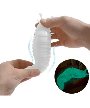 3D Flexible Slugs Fidgets Sensory Toy Articulated Slug Fidgets Toy for Kids and Adults Funny Relieves Stress and Anxiety Hand Squeeze Toy White - Buy Online on GoSupps.com