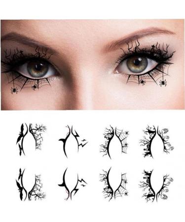 4 Pairs/set Halloween Eyeliner Stickers Eye Shadow Lining Stickers Halloween Eye Shadow Stickers Kit for Women Style2 - Buy Online on GoSupps.com