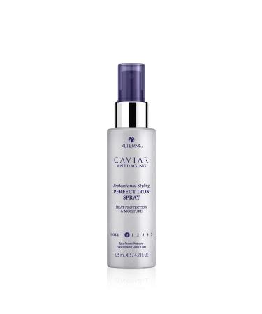 Alterna Caviar Professional Styling Perfect Iron Spray  4.2 Fl Oz | Provides Heat Protection & High Shine | Sulfate Free