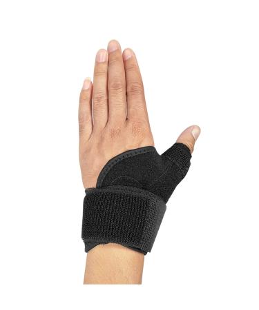 Wrist Brace for Carpal Tunnel & Thumb Sprain Protection Sports Finger Guard (Black) | International Shipping Available - Buy Online on GoSupps.com