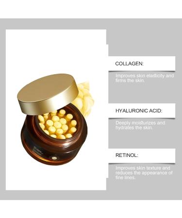  SKZKK Moisturizing cream with retinol capsules deeply hydrates firms with collagen improves skin elasticity reduces dryness and sagging skin reduces fine lines (1PCS) - Buy Online on GoSupps.com