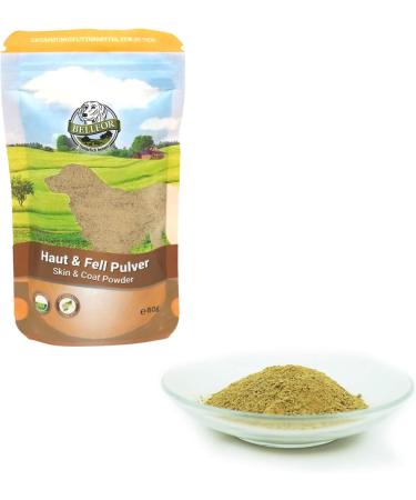 Bellfor Haut & Fur Powder for Dogs 80g - Dietary Supplement for Shiny Fur Healthier Skin Reduces Hair Loss & Itching - Buy Online on GoSupps.com