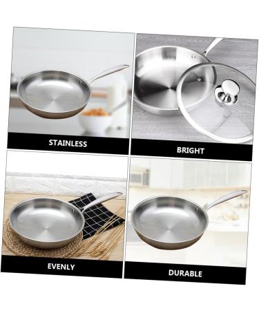 ABOOFAN 1 Pc Stainless Steel Non Stick Pan Omelet Fry Pan Egg Frying Pans Stainless Steel Cookware Stainless Steel Cooking Pan Induction Cooker 304 Stainless Steel Kitchen Pot - Buy Online on GoSupps.com