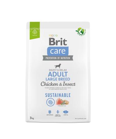 Brit Care Dog Sustainable Adult Large Breed Chicken & Insect – Dry Dog Food – 3kg