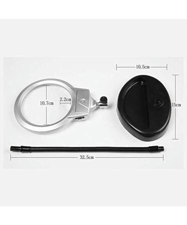 Portable Magnifiers Super Clear 10x Reading Elderly Students Metal Desktop Desktop with LED Light Mirror Full of Stars - Buy Online on GoSupps.com
