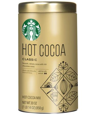 Starbucks Classic Hot Cocoa Mix, 30 Ounce Tin 1.87 Pound (Pack of 1)