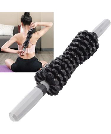 Manual Massage Tab for Deep Muscle Relaxation - Black Muscle Roller for Yoga & Fitness | Relieve Sore Muscles - Buy Online on GoSupps.com
