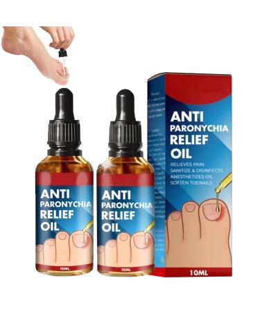 2PCS German Toenailplus Anti Paronychia Relief Oil, Anti Paronychia Relief Oil, Toe and Fingernail Repair for Damaged Discolored Thick Nails