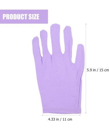 FRCOLOR 1 Pair Beauty Moisturizing Gloves Exfoliating Gloves Beauty Gloves Cracked Portable Gloves Nighttime Lotion Glove Hand Moisturizer Gloves Spandex Care Purple - Buy Online on GoSupps.com