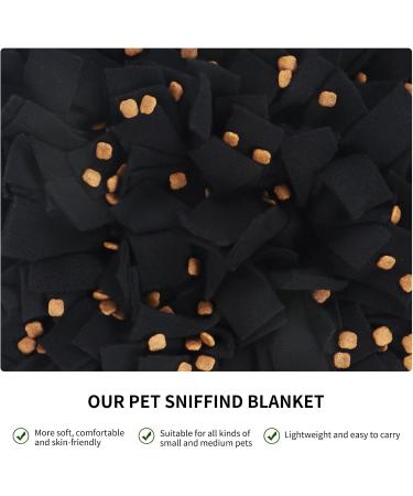 Ieuumler Sniffing Carpet for Dog Smell Training - 45x45cm Black | Pet Feeding & Training Mat for Dogs & Cats - Buy Online on GoSupps.com