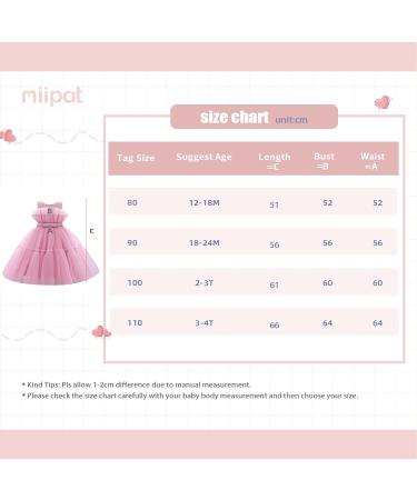 Miipat Baby Girl Tulle Princess Dress with Headband (3-4 Years, Dustpink) - Buy Online on GoSupps.com