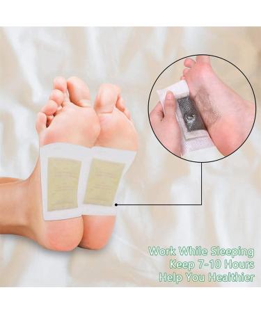 Ginger Foot Pads for Anti-Stress Relief and Improved Sleep | 100 Pads with Adhesive Sheets for Deep Cleansing and Foot Care - Buy Online on GoSupps.com