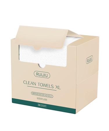 Disposable Face Towel Clean Face Tissue Skin Soft and Thick for Make up, Baby Organic Cruelty Free Degradable by RUIJIU 1 pack